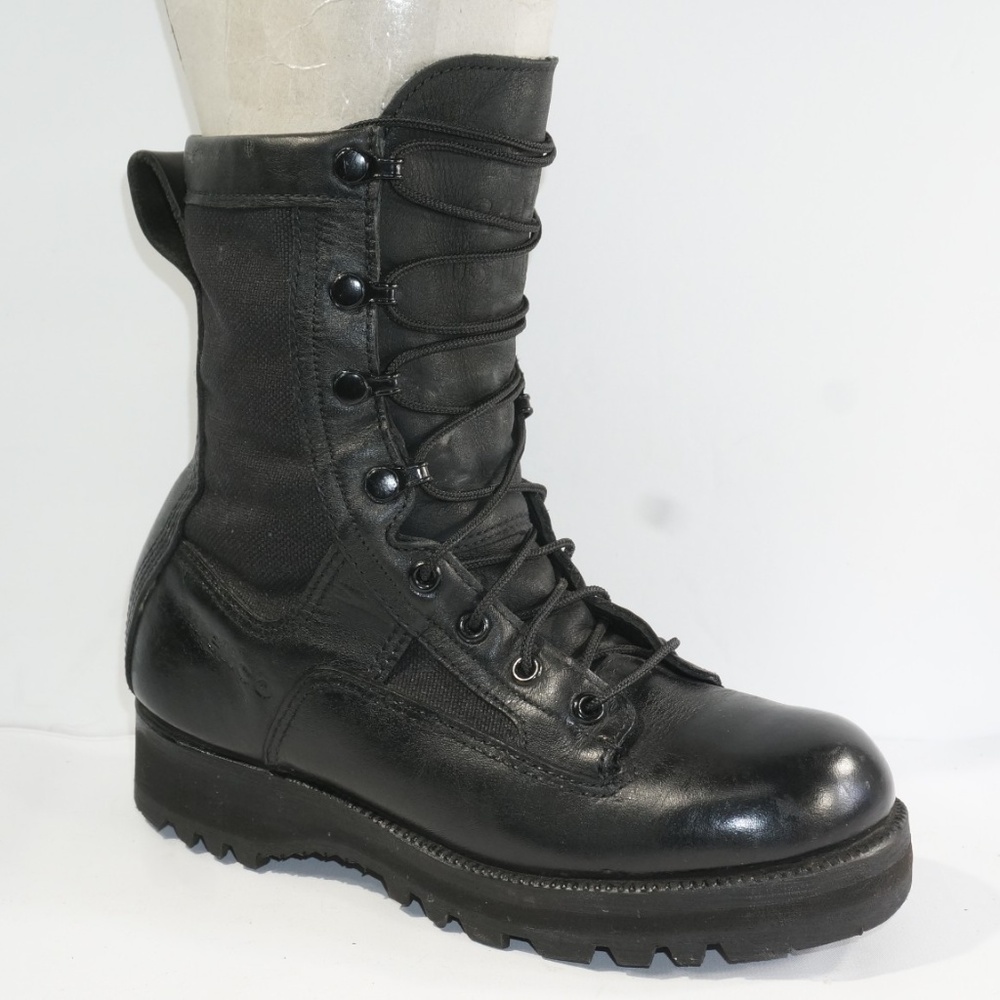Wellco 4105 Size 5 W Black Boots Womens R4 D2